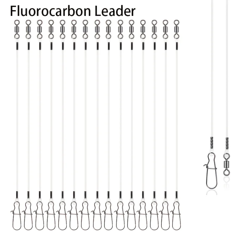 Leader Line - 15 adet Balıkçılık için Florokarbon Tel