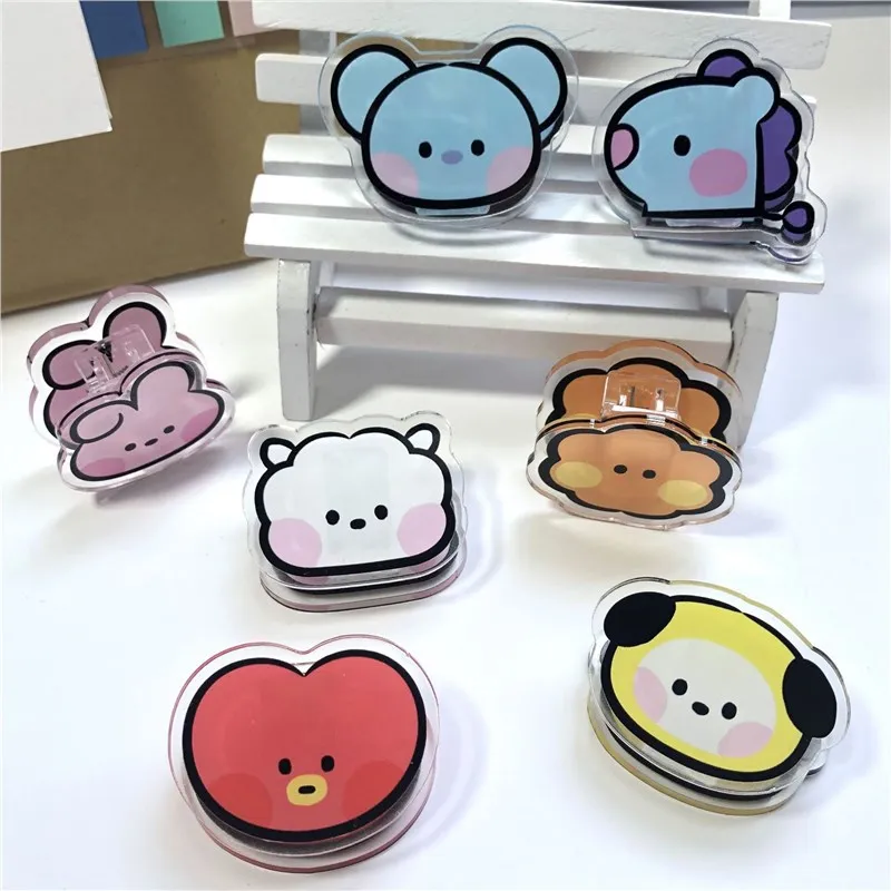 Tippet Line - Kawaii BT21 Memo Klip Akrilik Depolama