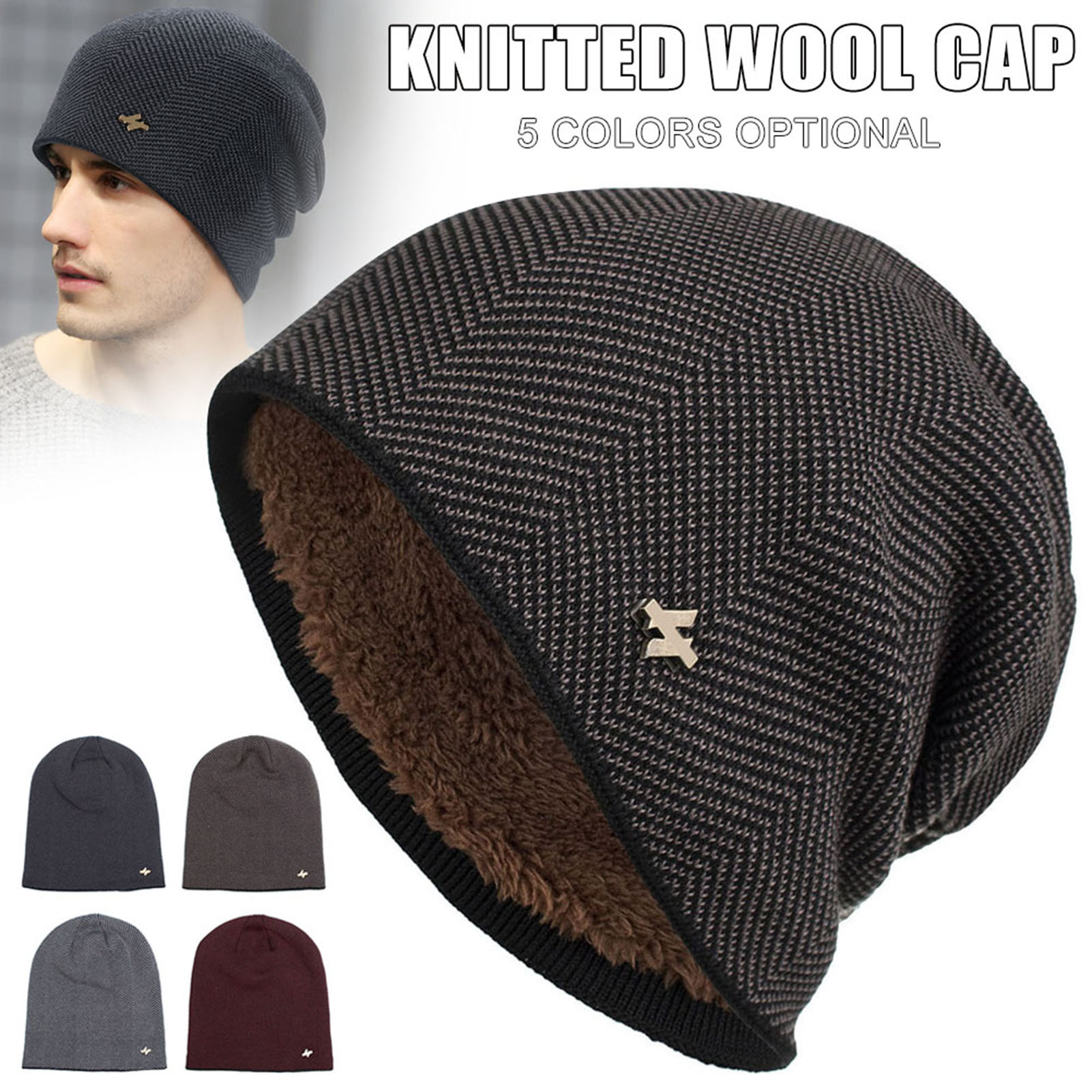 Tippet Line - Sıcak Kış Örgü Bere Polar Astarlı
