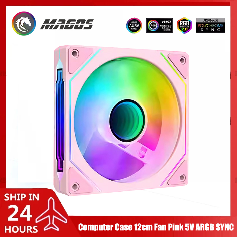 Fly Line - Bilgisayar Kasası Fanı Pembe 5V ARGB