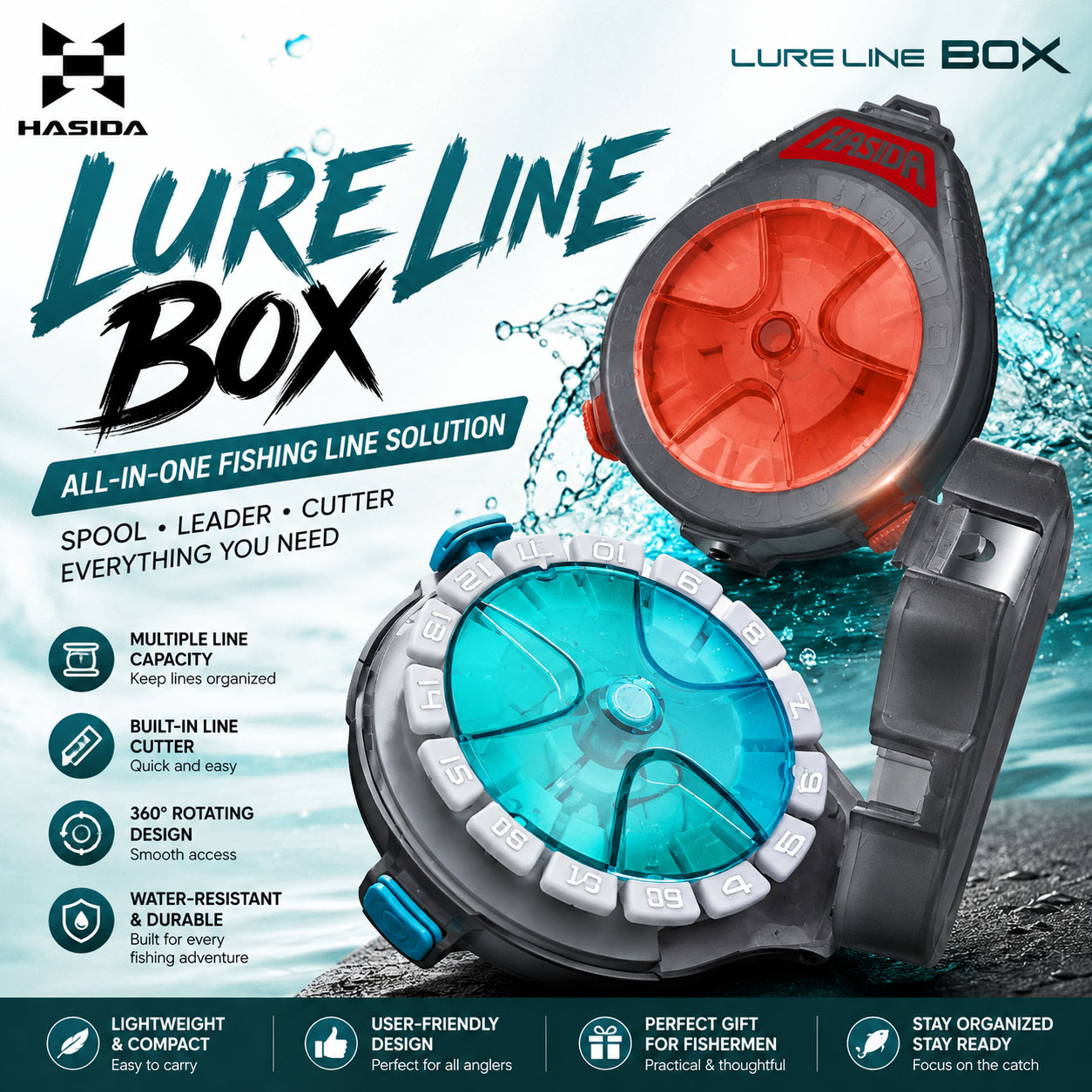 Fishing Line Box - HASIDA Alt Hat Kutusu Olta Takımı