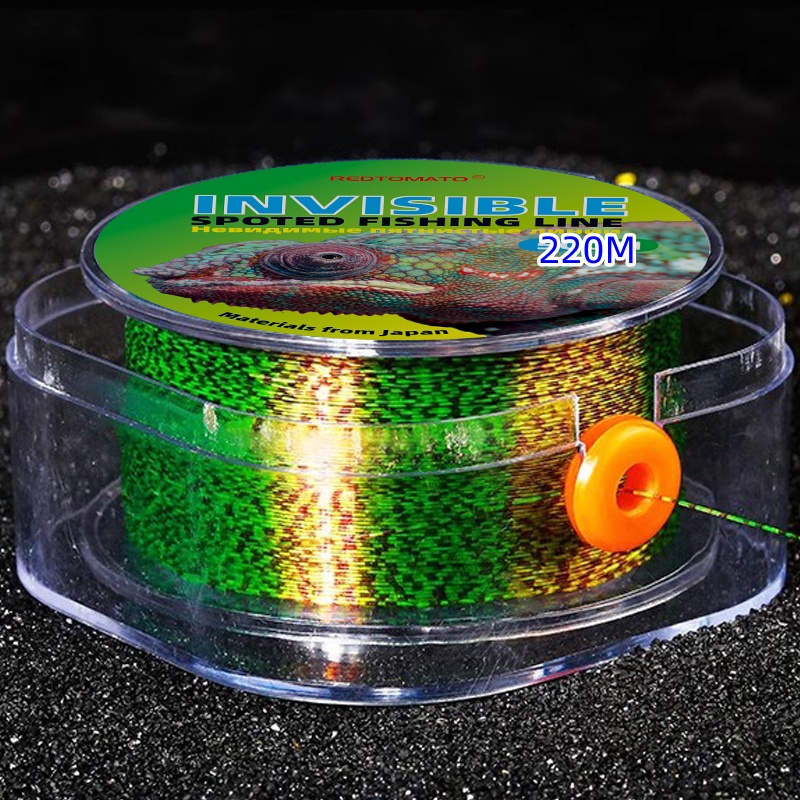 Fluorocarbon Line - 220 metre benekli çizgi florokarbon kaplı