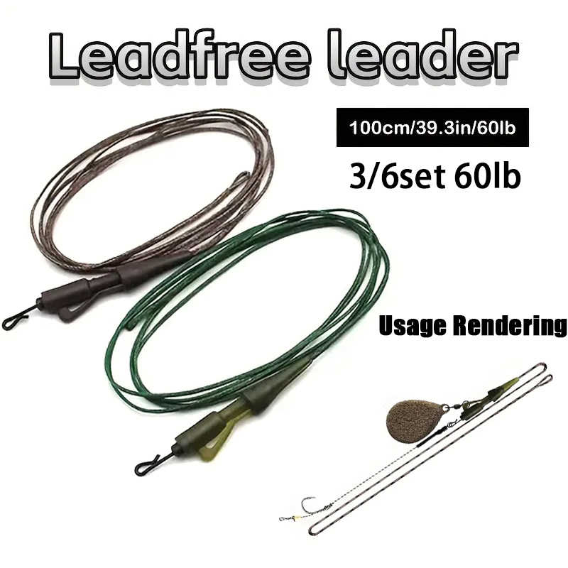 Leader Line - 3/6 adet CarpCarp Olta Misinası Hazır