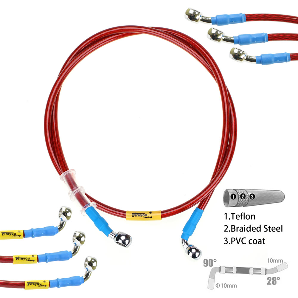 Braided Line - 400mm-2400mm Fren Hortumu Hidrolik DOT Hat