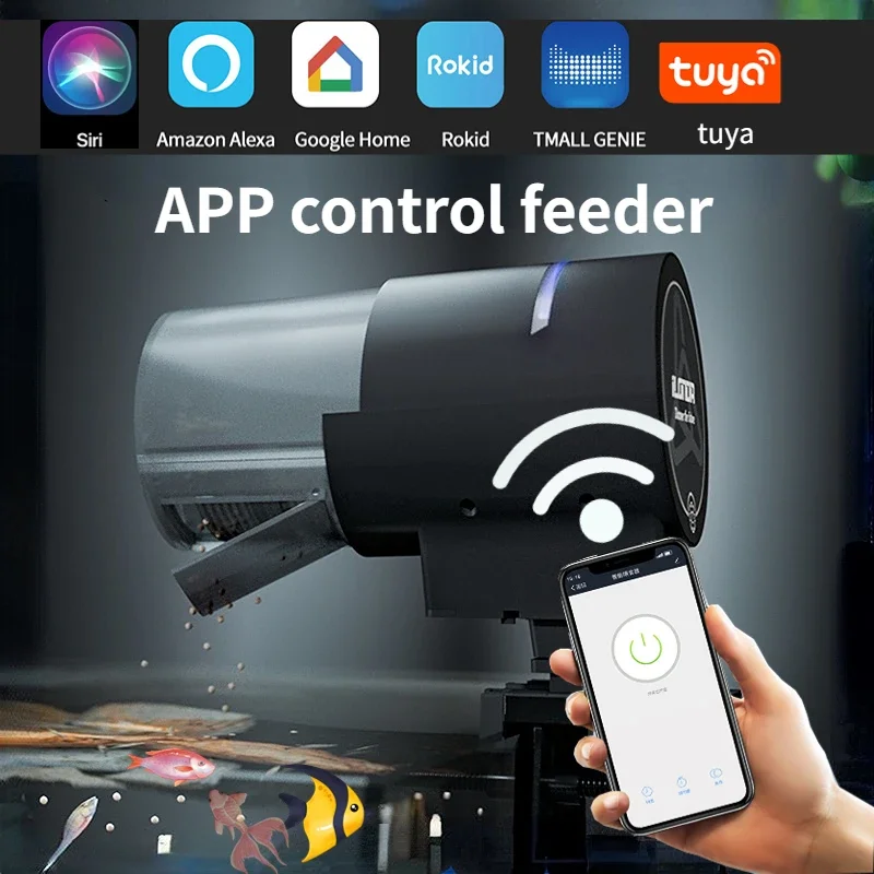Fishing Line Dispenser - iLONDA Yeni Wi-Fi Otomatik Balık Besleyici