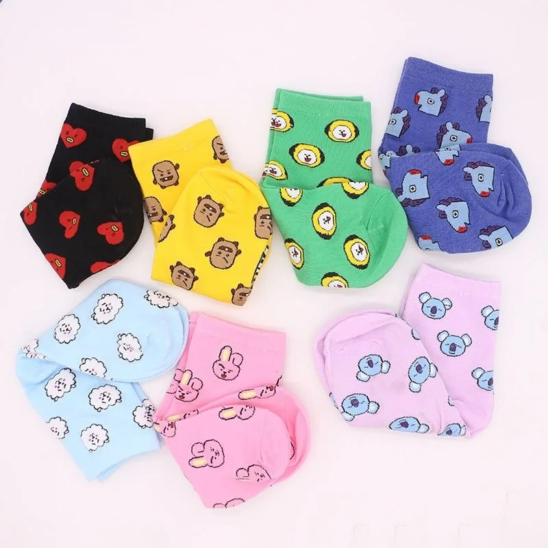 Kawaii BT21 Karikatür Çorap Se - Tippet Line incelemesi ve fiyatı