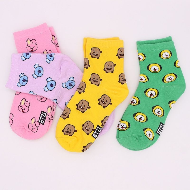 Kawaii BT21 Karikatür Çorap Se - Tippet Line incelemesi ve fiyatı