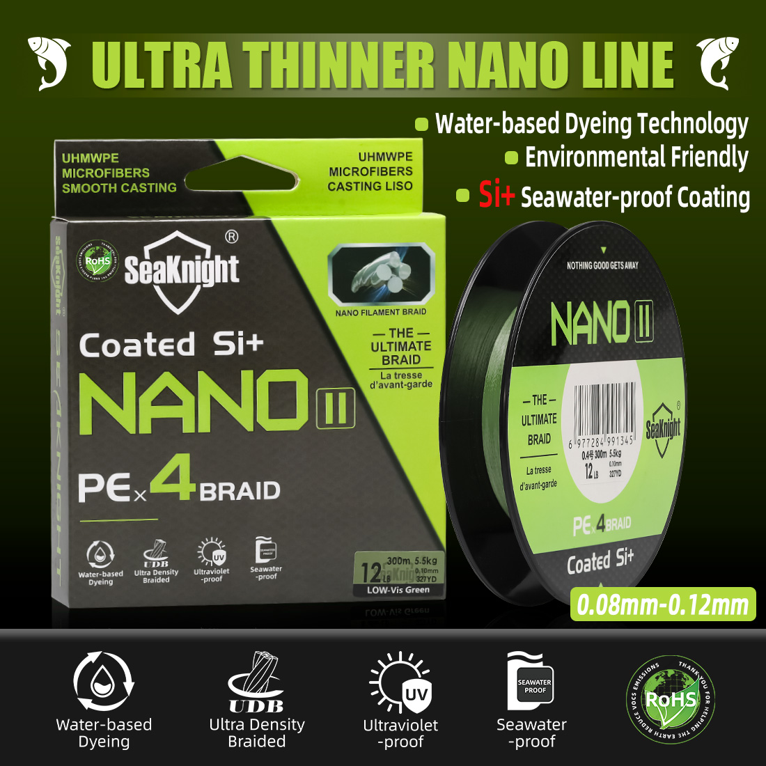 SeaKnight Marka NANO II Serisi - Copolymer Line incelemesi ve fiyatı